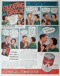 1936 Campbell's Tomato Juice Ad ~ Burns & Allen