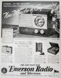 1945 Emerson Radio Ad ~ Post-War Model 502
