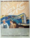 1937 GM Trucks & Trailers Ad ~ The Truck of Value