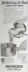 1947 Hamilton Beach Food Mixer Ad