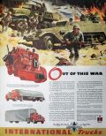1945 International Harvester Truck Ad ~ Red Diamond Engine