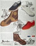 1937 Keds Sneakers Ad ~ 5 Styles