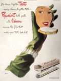 1945 Pepsodent Toothpaste Ad ~ WIth Iridium!