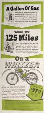 1947 Whizzer Bicycle Motor Motorcycle Ad