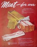 1945 Meat For War Ad ~ BACON!!