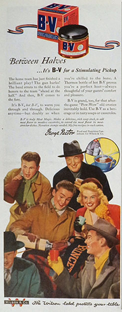 1943 WIlson B-V Broth Ad ~ Stimulating Pickup