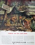 1943 WWII Caterpillar Diesel Ad ~ Ledo Road