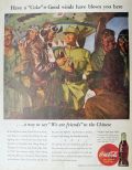 1943 WWI Coca Cola Coke Ad ~ 
