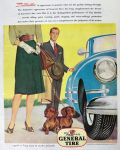 1945 General Tires Ad ~ Dachshund Dogs