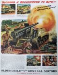 1945 WWII Oldsmobile Military Equipment Ad
