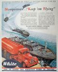 1942 White Fuel Truck Ad ~ Navy's Mosquito Fleet