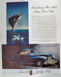 1941 Lincoln Zephyr Ad ~ Sailfish