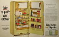 1954 Cyclamatic Frigidaire Refrigerator Ad