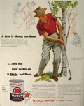 1954 Havoline Motor Oil Ad ~ Golfer Sam Snead