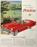1954 Pontiac Star Chief Convertible Ad ~ National Open Golf