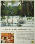 1954 Weyerhaeuser Timber Co. Ad ~ Snowshoe Rabbit ~ Fred Ludekens