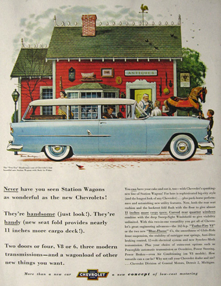 1955 Chevy "Two-Ten" Handyman Wagon Ad