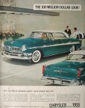 1955 Chrysler New Yorker Deluxe Newport Ad ~ Jade Green