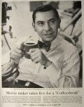 1955 Coffee Bureau Ad ~ Jack Webb Photo