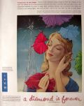 1955 De Beers Diamonds Ad ~ Pierre Ino