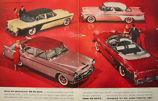 1956 De Soto Ad ~ Fireflite & Firedome