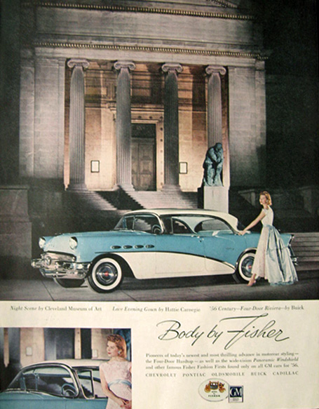 1956 Buick Century Riviera Ad ~ Cleveland Museum of Art