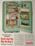 1955 Vintage Frigidaire Refrigerator Ad ~ Cold Pantry