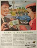 1955 Hertz Rent-A-Car Ad ~ Al Moore