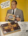 1955 Page & Shaw Candy Ad ~ Bob Hope