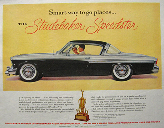 1955 Studebaker Speedster Ad