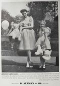 1942 B. Altman Clothing Ad ~ Mother-Daughter Pinafores