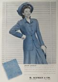 1942 Vintage B. Altman Women's Pincheck Suit Ad