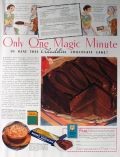 1933 Baker's Chocolate Ad ~ Aladdin Chocolate Cake Recipe