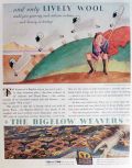 1932 Bigelow Weavers Rug Ad ~ Ervine Metzl, Sheep
