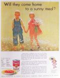 1932 Campbell's Soup Ad ~ Sunny Meal