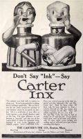 1914 Carter's Ink Ad ~ Don't Say "Ink"