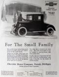 1924 Chevy Utility Coupe Ad ~ For the Small Family
