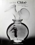 1978 Lagerfeld Chloe Perfume Ad ~ Vintage Bottle