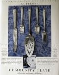 1932 Community Plate Silverware Ad ~ Noblesse