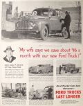 1950 Vintage Ford F-3 Truck Ad ~ Louis Jensen of Troy, NY