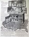 1914 Hoosier Kitchen Cabinets Ad ~ White Beauty