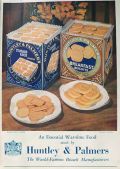 1940 Huntley & Palmers Biscuits Ad ~ Wartime Food
