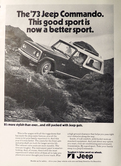 1973 Jeep Commando Ad ~ Good Sport