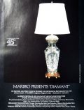 1978 Vintage Marbro Crystal "Diamant" Lamp Ad
