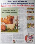 1952 Morton's Mineralized Salt for Livestock Ad