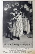 1895 Pears Soap Ad ~ Boy Wants a Kiss