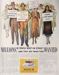 1931 Postum Beverage Ad ~ People On Strike