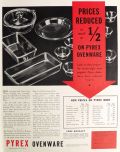 1932 Pyrex Ovenware Ad ~ With Price List