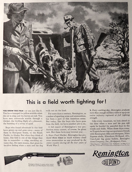 1943 Remington Rifle Shotgun Ad ~ Model 31