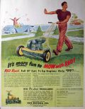 1950 REO Lawnmower Ad ~ More Fun to Mow
